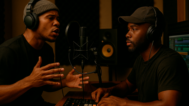 RAPPER WITH A PROFESSIONAL MUSIC PRODUCER